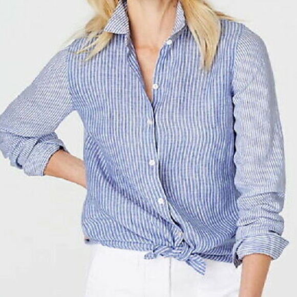 J. Jill Linen Shirt. Size XS - Picture 10 of 14